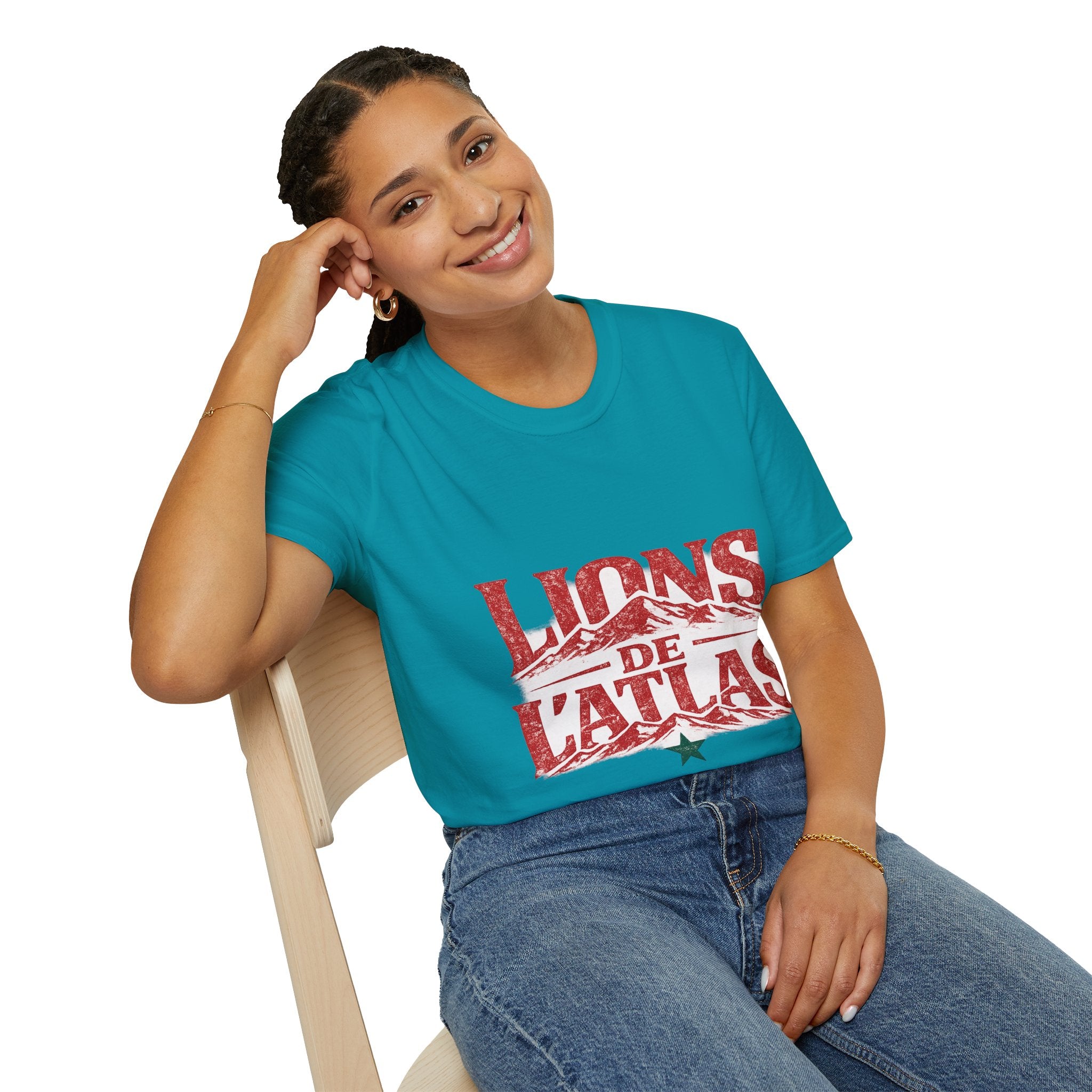 Morocco Lions de Atlas T-Shirt — Vintage Moroccan Atlas Mountain Graphic Tee