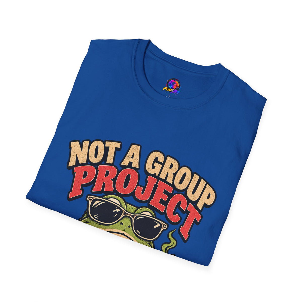 Not a Group Project Frog T-Shirt — "Socially Selective" Funny Introvert Tee