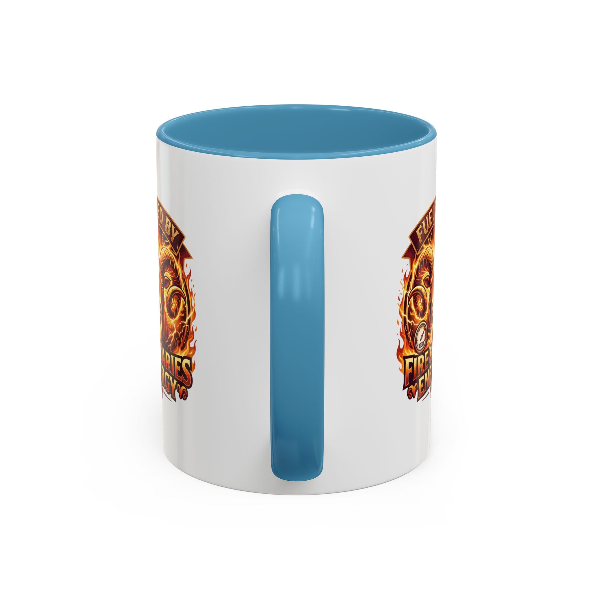 Fueled by Fire & Aries Energy Mug – Zodiac Ram Coffee Cup
