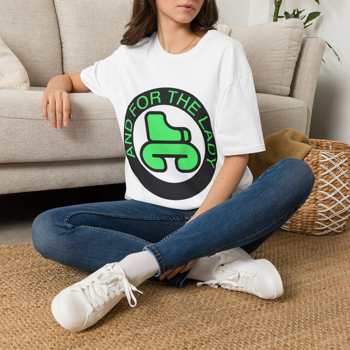 "And For The Lady" Green Monogram Graphic Tee - Trending Now - September 2026