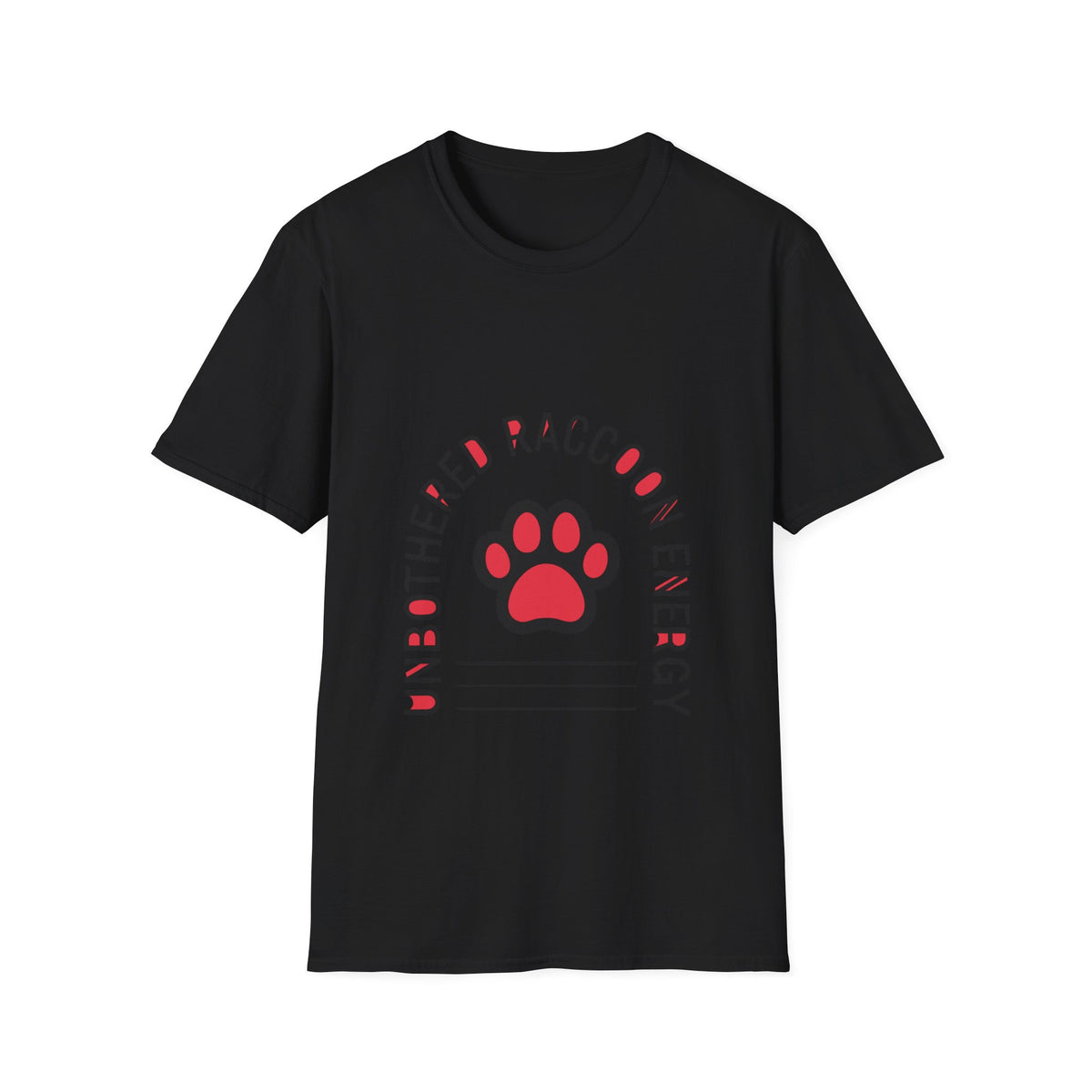 Unbothered Raccoon Energy Paw Print T-Shirt - Funny Sarcastic Animal Tee - Trending Now - September 2026