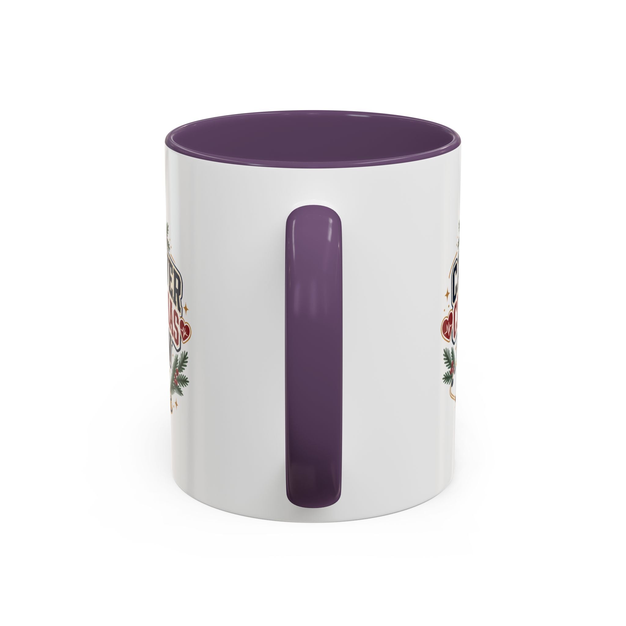 Modern Day Christmas Caregiver Christmas Crew Accent Coffee Mug – Holiday Nurse & Caregiver Gift (11/15oz)