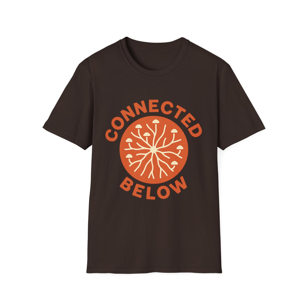 Connected Below Basketball Tee — Minimal Orange Logo T-Shirt - Trending Now - September 2026