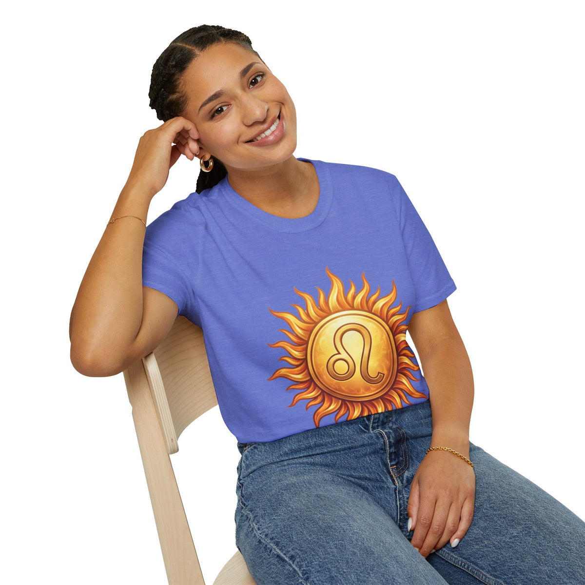 Leo Sun T‑Shirt — Zodiac Sunburst Graphic Tee