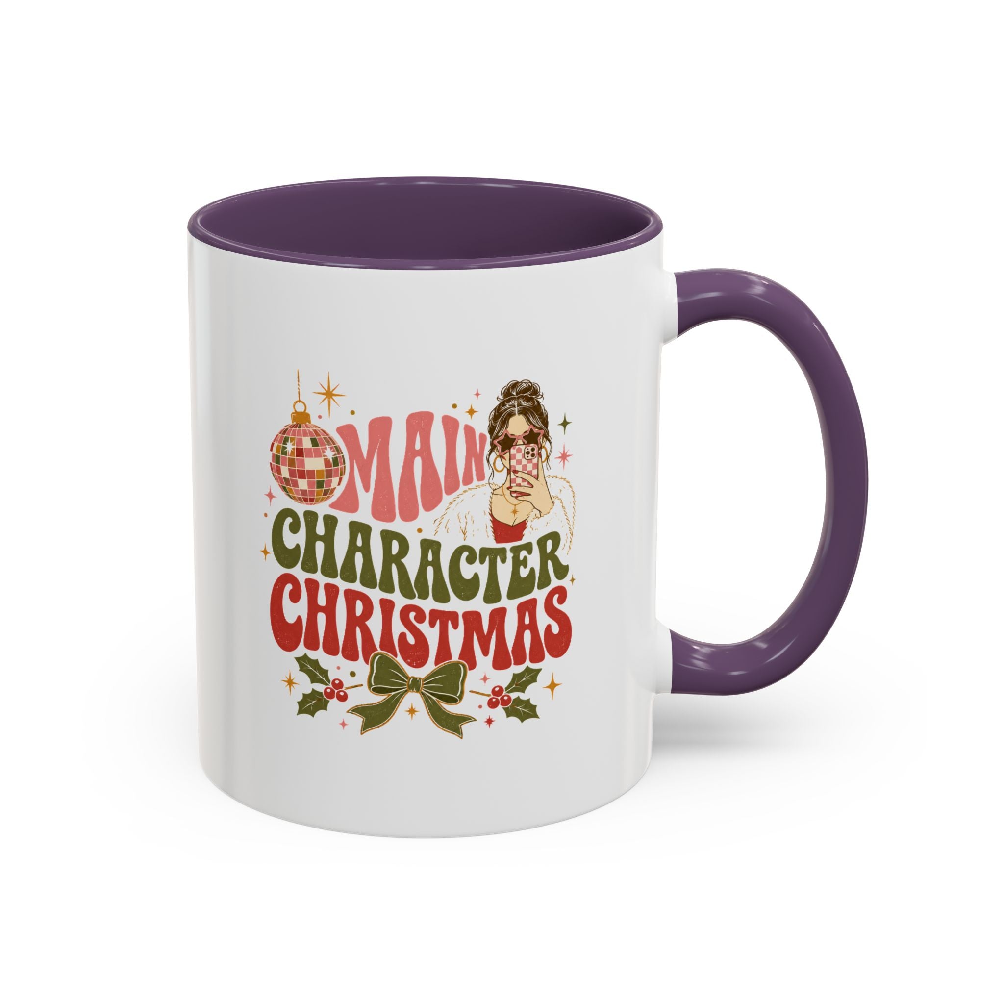 Modern Day Christmas Main Character Christmas Mug — Funny Holiday Coffee Cup