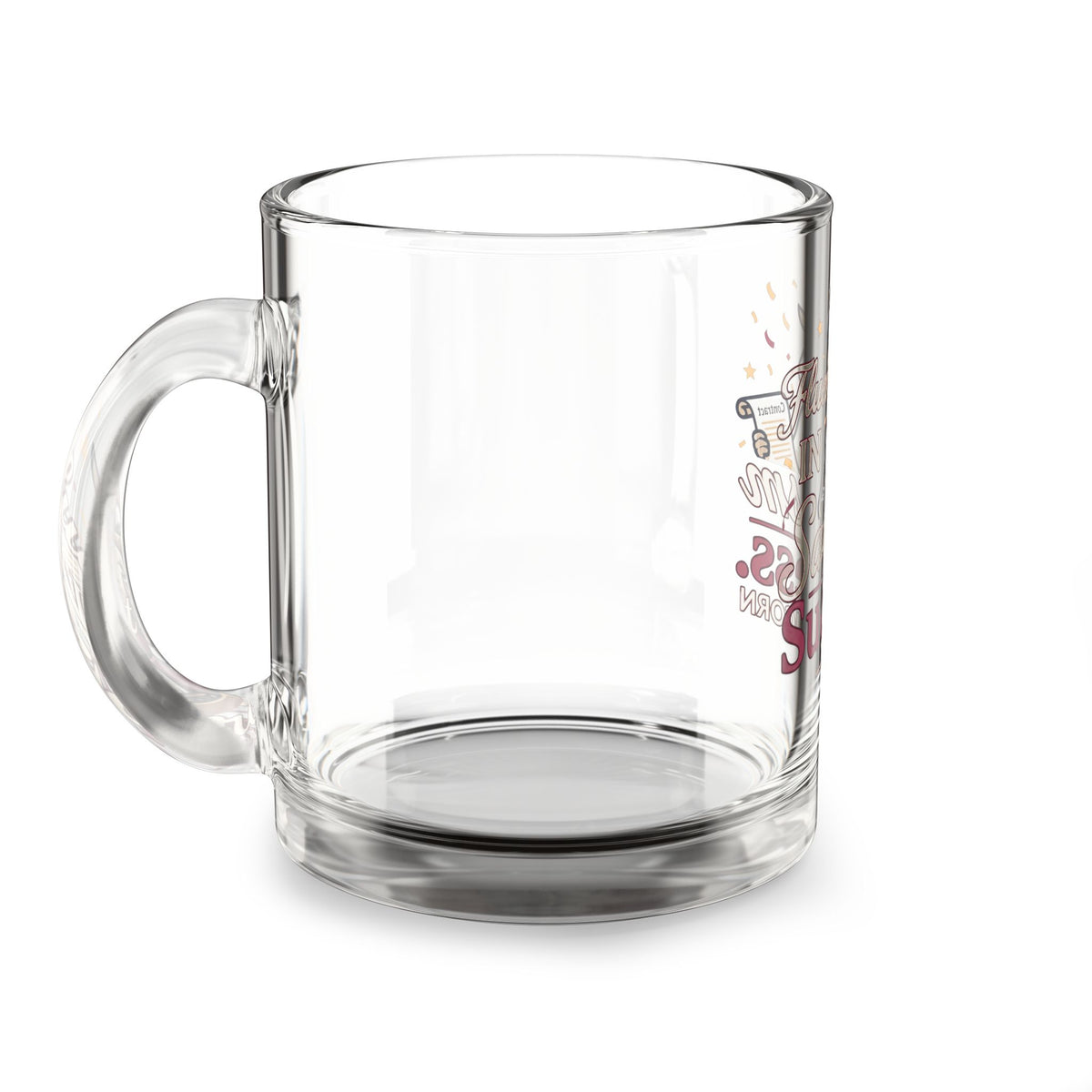 Capricorn Glass Mug 10oz — "Fluent in Sarcasm and Success" Novelty Coffee Cup