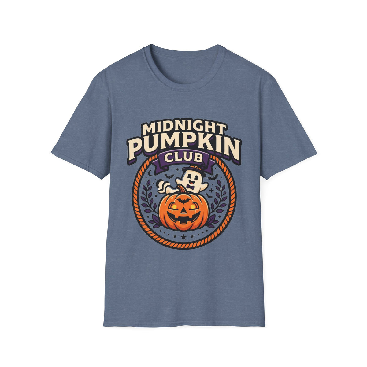 Midnight Pumpkin Club T-Shirt — Halloween Pumpkin Graphic Tee - Trending Now - August 2026