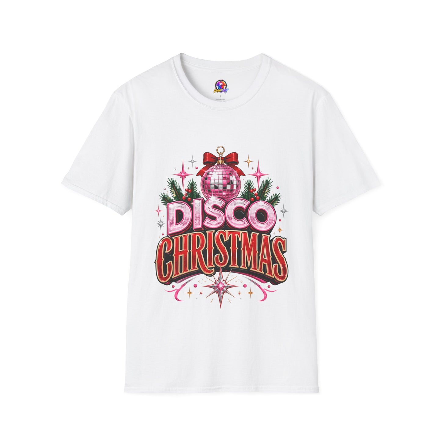 Disco Christmas T-Shirt — Retro Glitter Ornament Holiday Tee