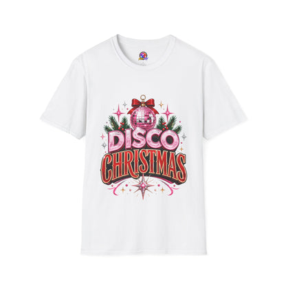 Disco Christmas T-Shirt — Retro Glitter Ornament Holiday Tee