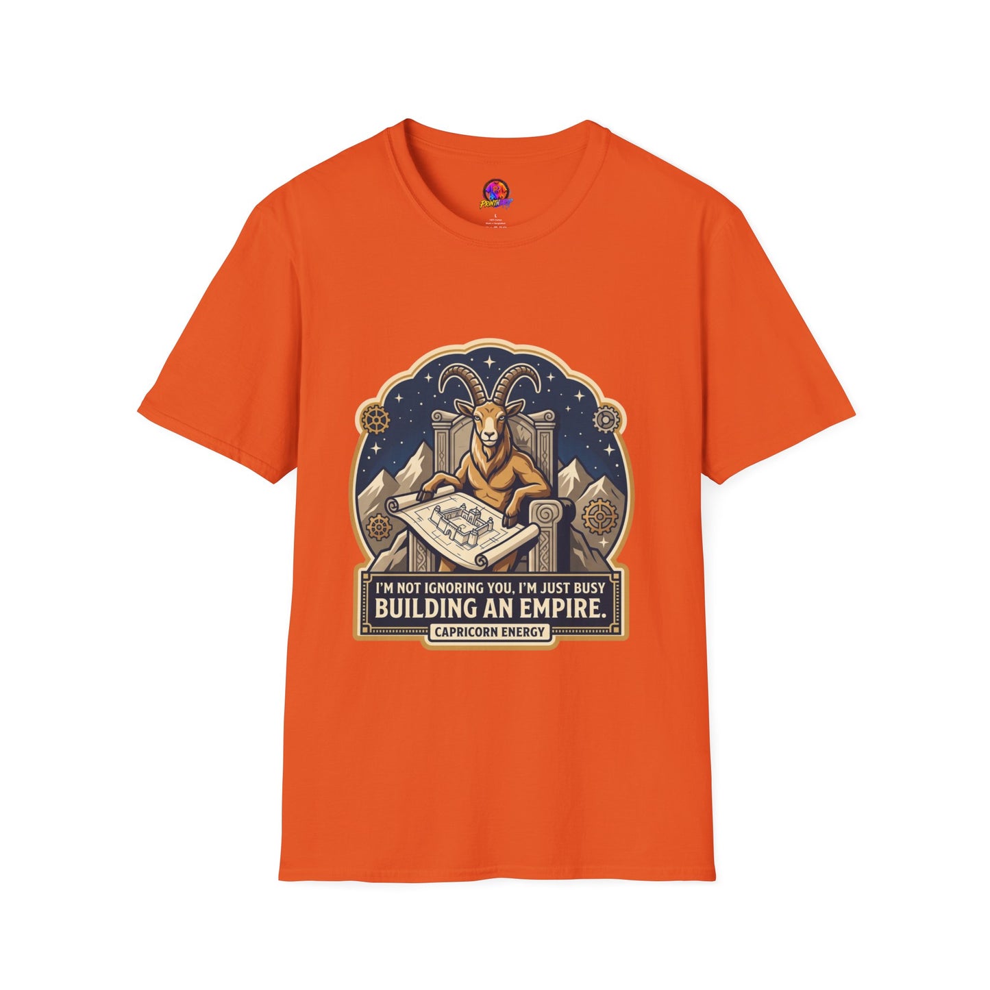 Capricorn Zodiac T-Shirt — "Building an Empire" Goat Horoscope Tee