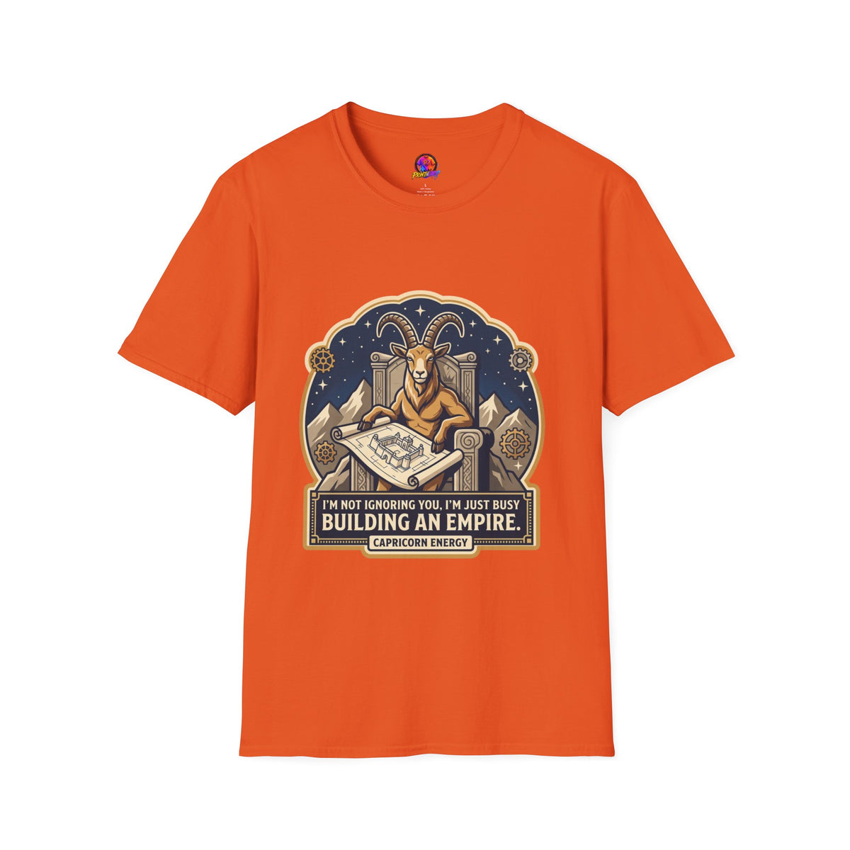 Capricorn Zodiac T-Shirt — "Building an Empire" Goat Horoscope Tee