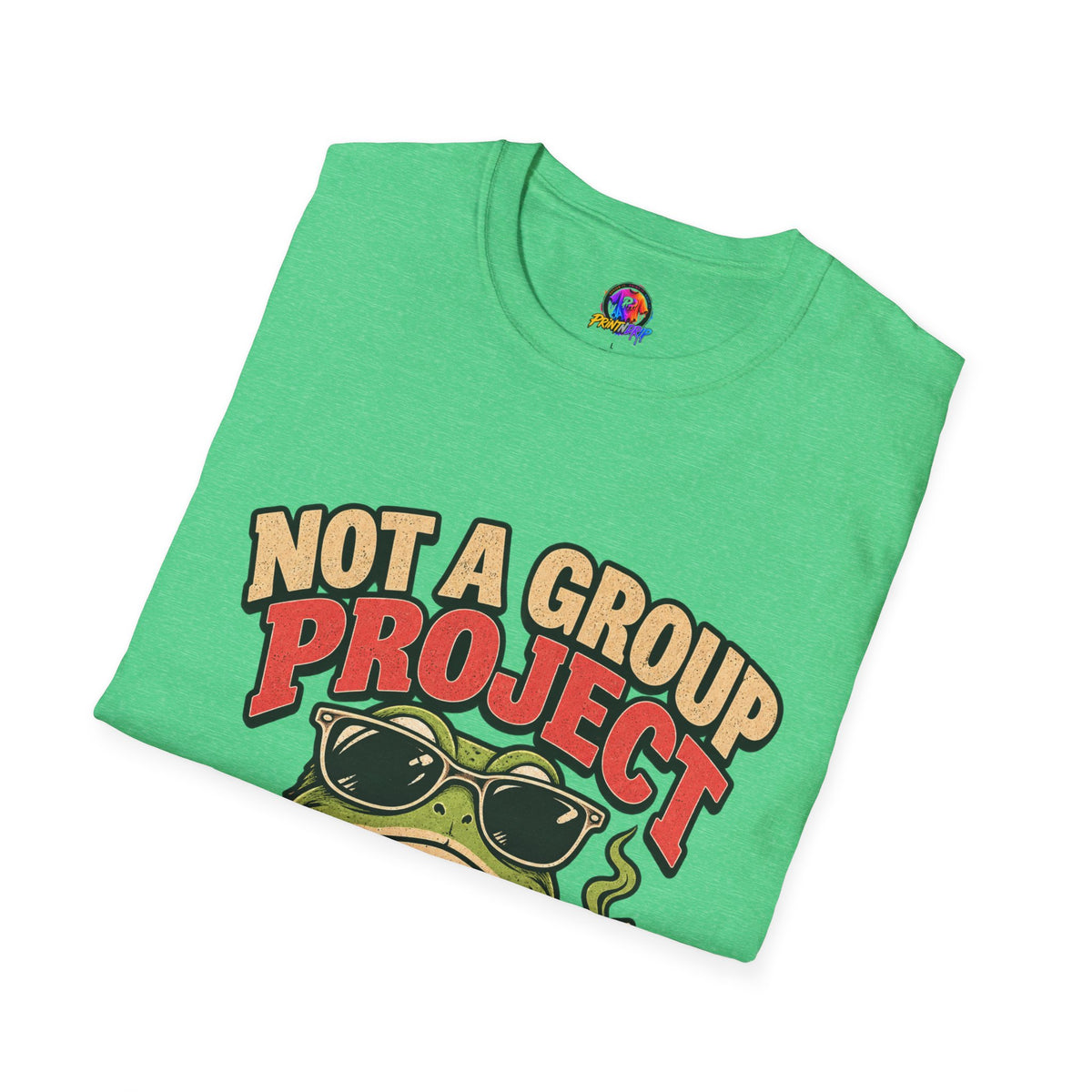 Not a Group Project Frog T-Shirt — "Socially Selective" Funny Introvert Tee