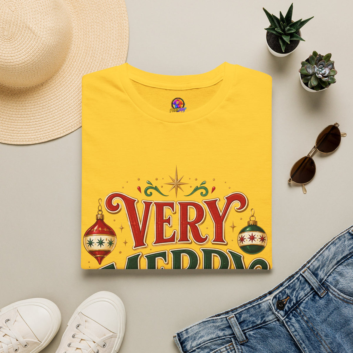 Very Merry Club T-Shirt — Festive Christmas Holiday Tee