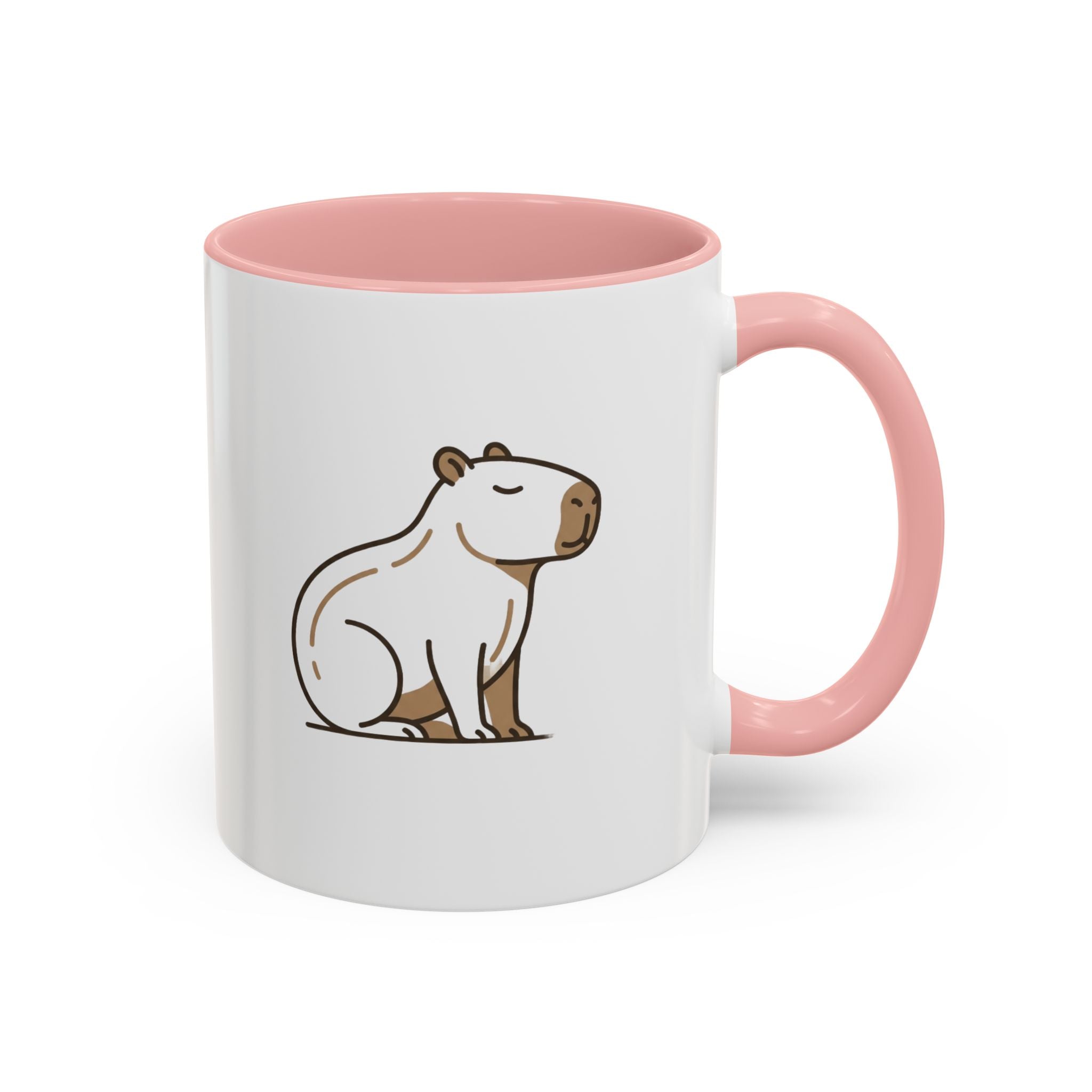 Funny Capybara Coffee Mug — Cute Relaxed Capybara Accent Mug