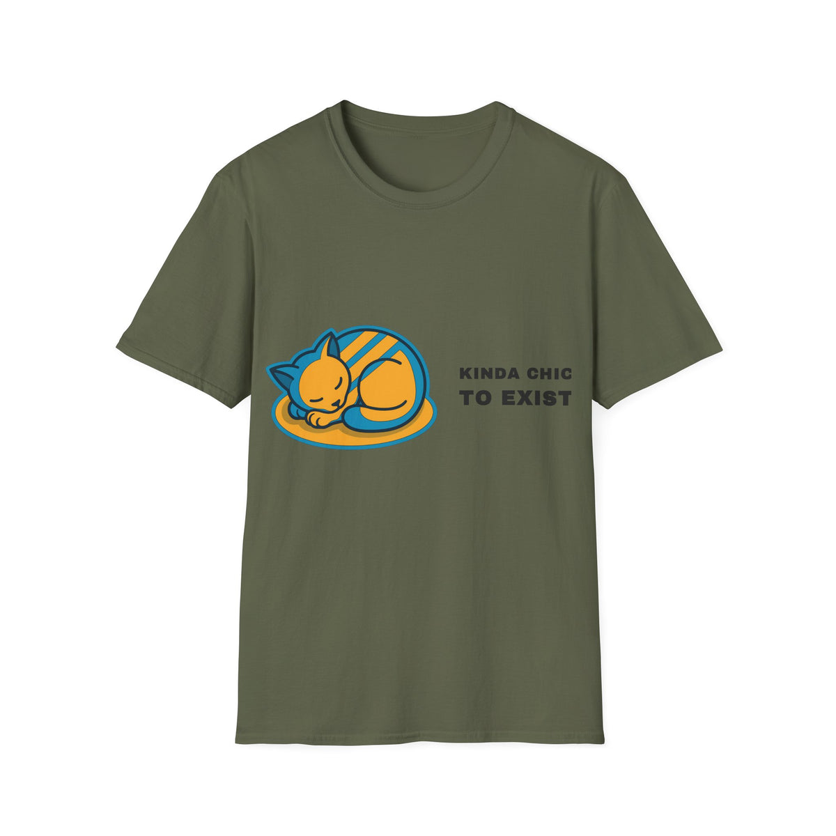 Cat Nap T‑Shirt - 'Kinda Okay To Exist' Cute Sleeping Cat Graphic Tee - Trending Now - September 2026
