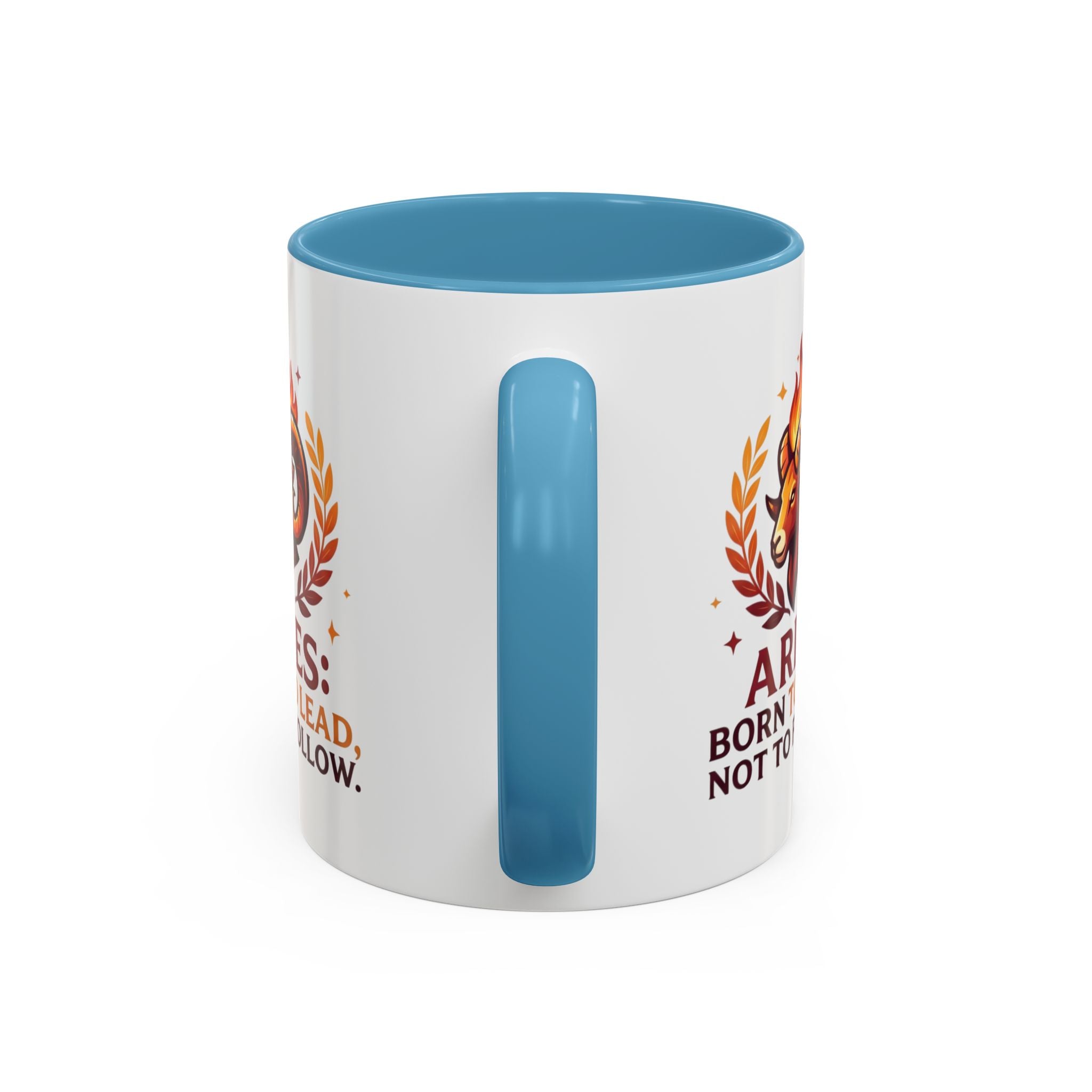Aries Coffee Mug — "Aries: Born to Lead, Not to Follow" Zodiac Astrology Gift