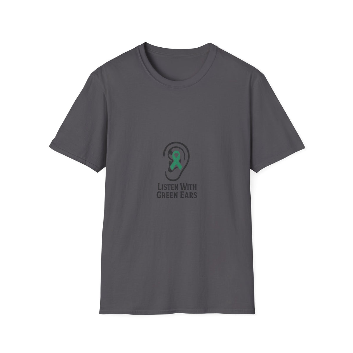 Listen With Green Ears Graphic Tee, Funny Mental Health Awareness T-Shirt - Trending Now - September 2026