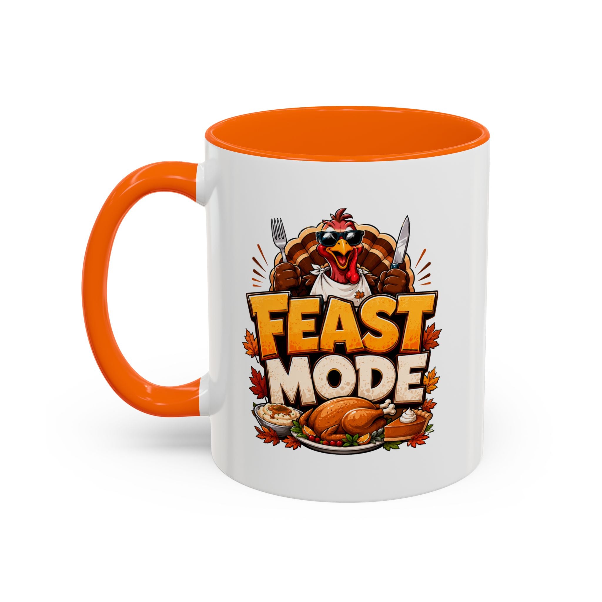 Thanksgiving Mug Feast Mode Coffee Mug — Thanksgiving Turkey Holiday Mug