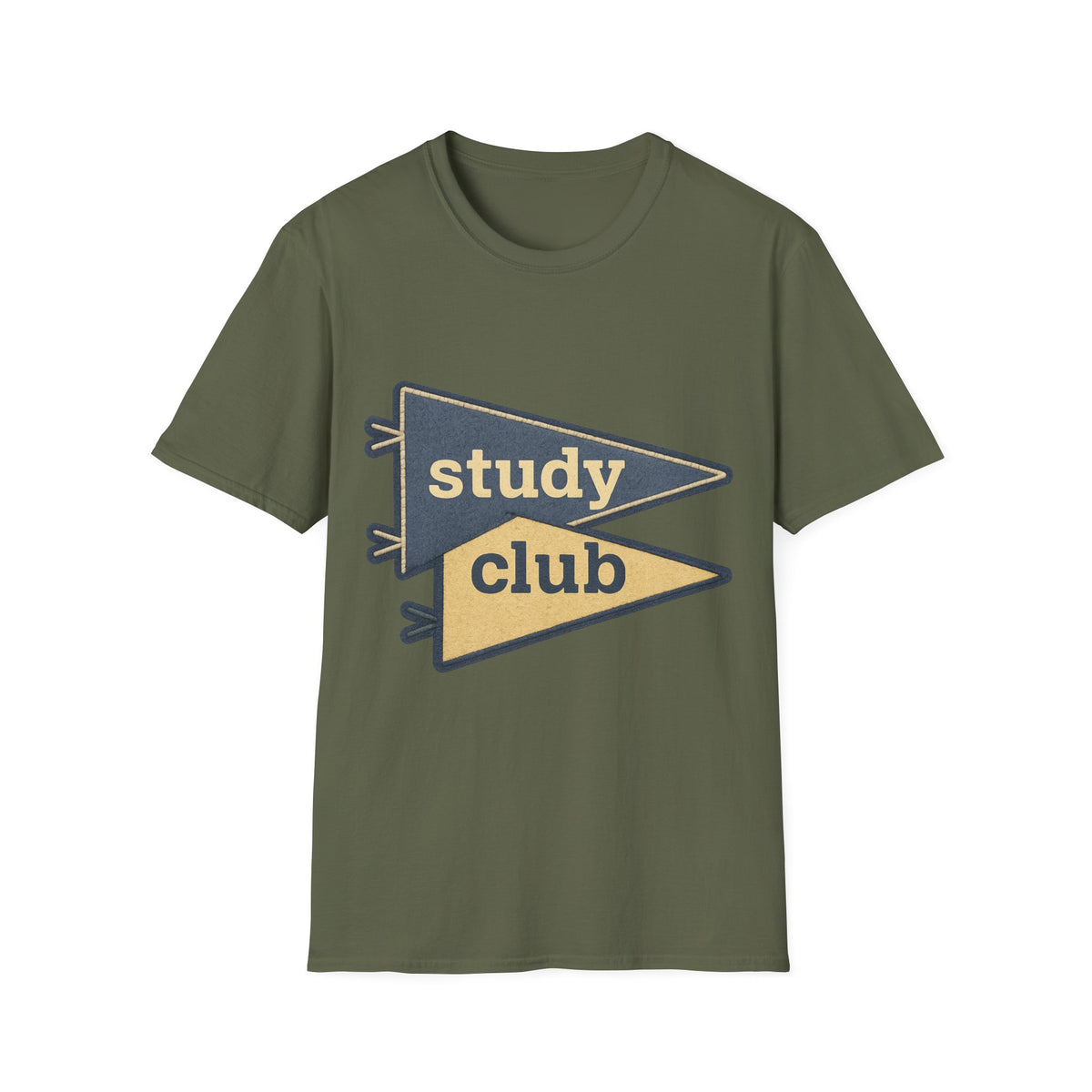 Study Club T-Shirt — Retro Pennant Student Tee - Trending Now - August 2026