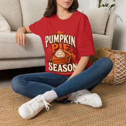 Pumpkin Pie Season T-Shirt — Autumn Thanksgiving Dessert Lover Tee