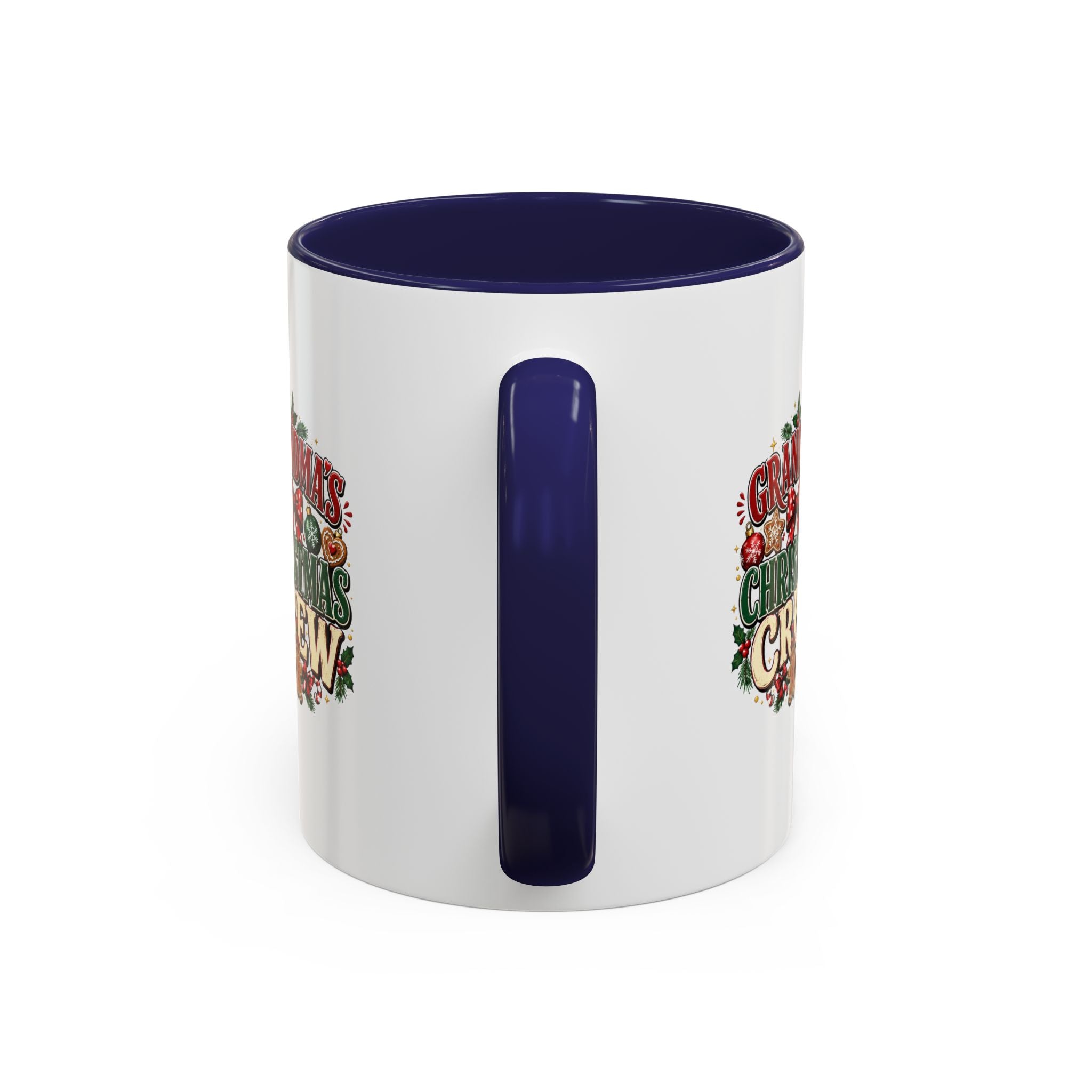 Grandma's Christmas Crew Accent Coffee Mug — Festive Holiday Gift for Grandma