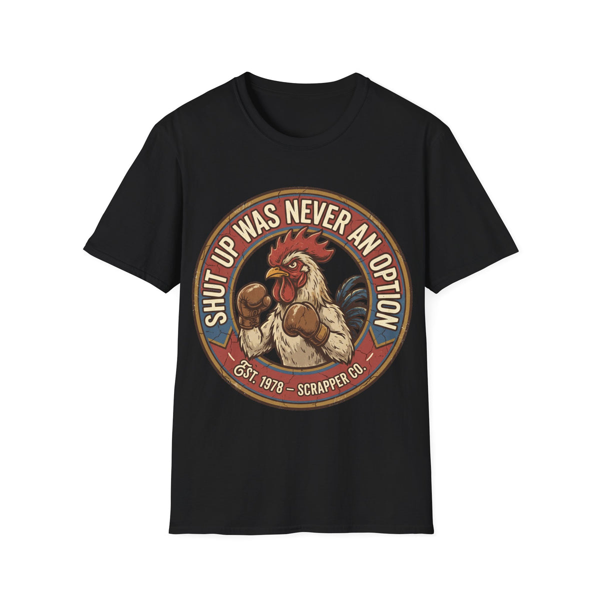 Graphic T-Shirt — “Shut Up Was Never an Option” Funny Retro Cowgirl Tee - Trending Now - September 2026