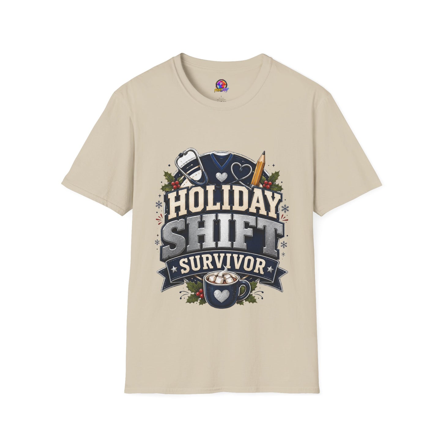 Holiday Shift Survivor T-Shirt — Nurse & Healthcare Worker Gift