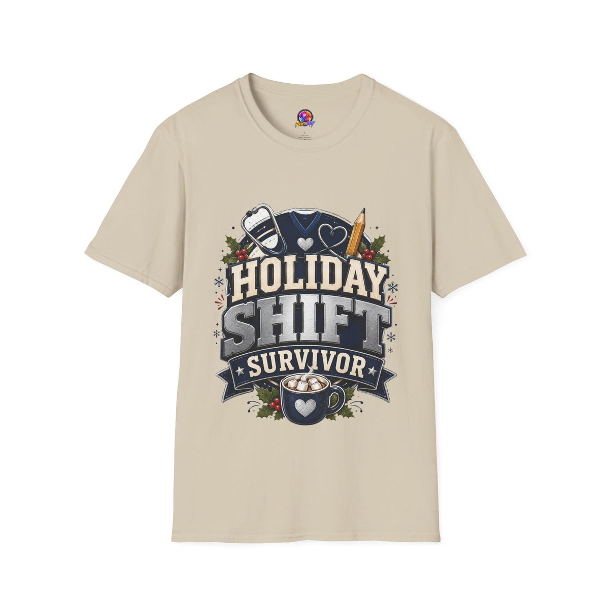 Holiday Shift Survivor T-Shirt — Nurse & Healthcare Worker Gift