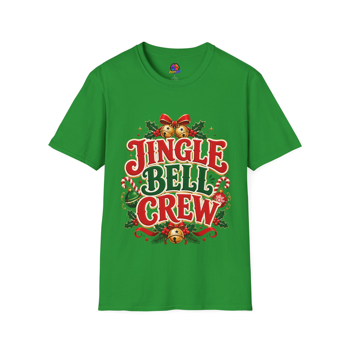 Jingle Bell Crew T-Shirt — Festive Christmas Holiday Tee