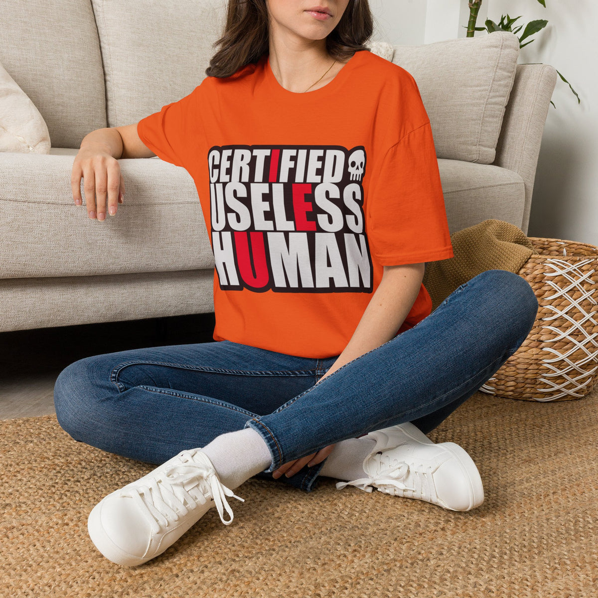 Certified Useless Human T-Shirt — Funny Sarcastic Graphic Tee - Trending Now - August 2026