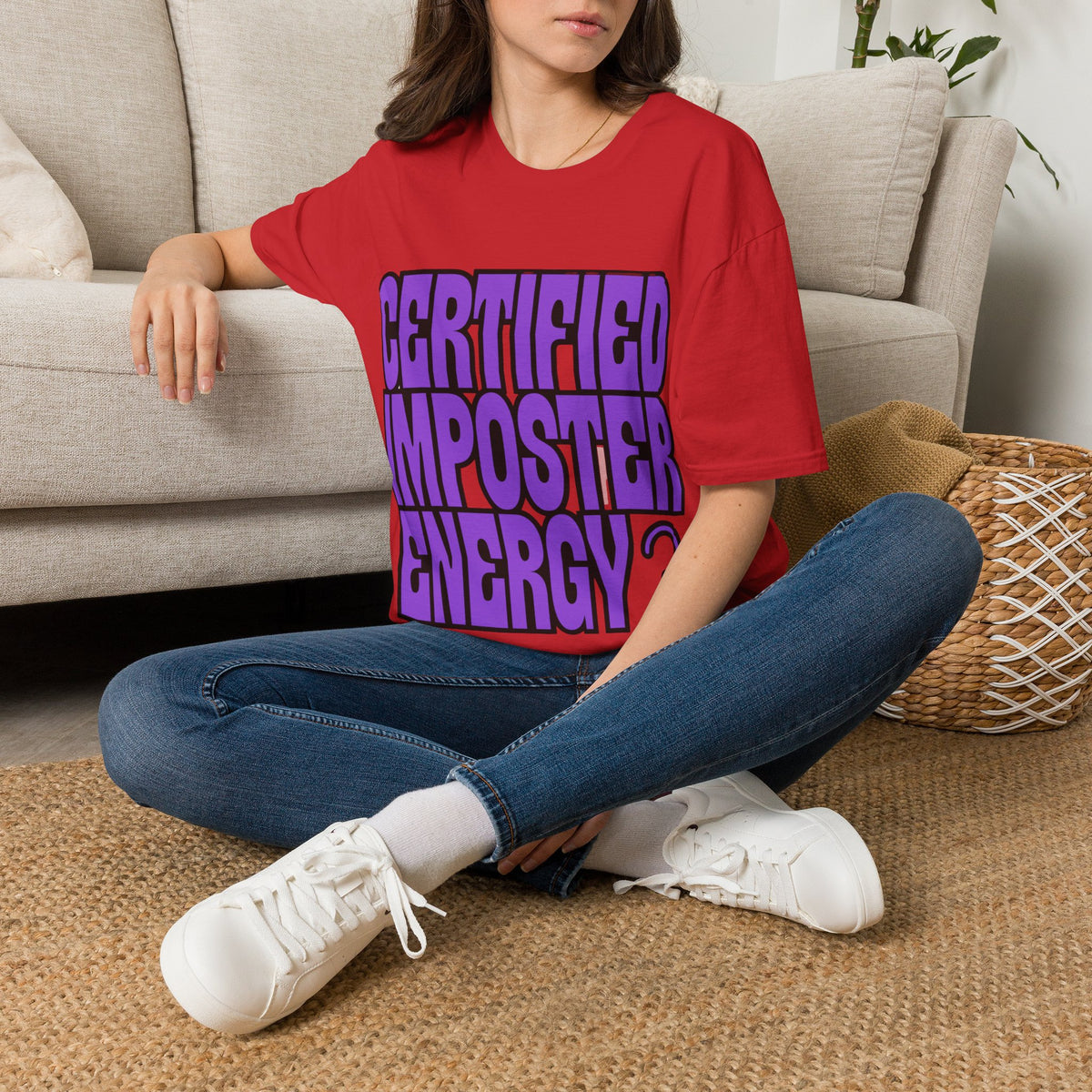 Certified Imposter Energy Funny Gaming Tee - Sarcastic Quote Streetwear T-Shirt - Trending Now - September 2026