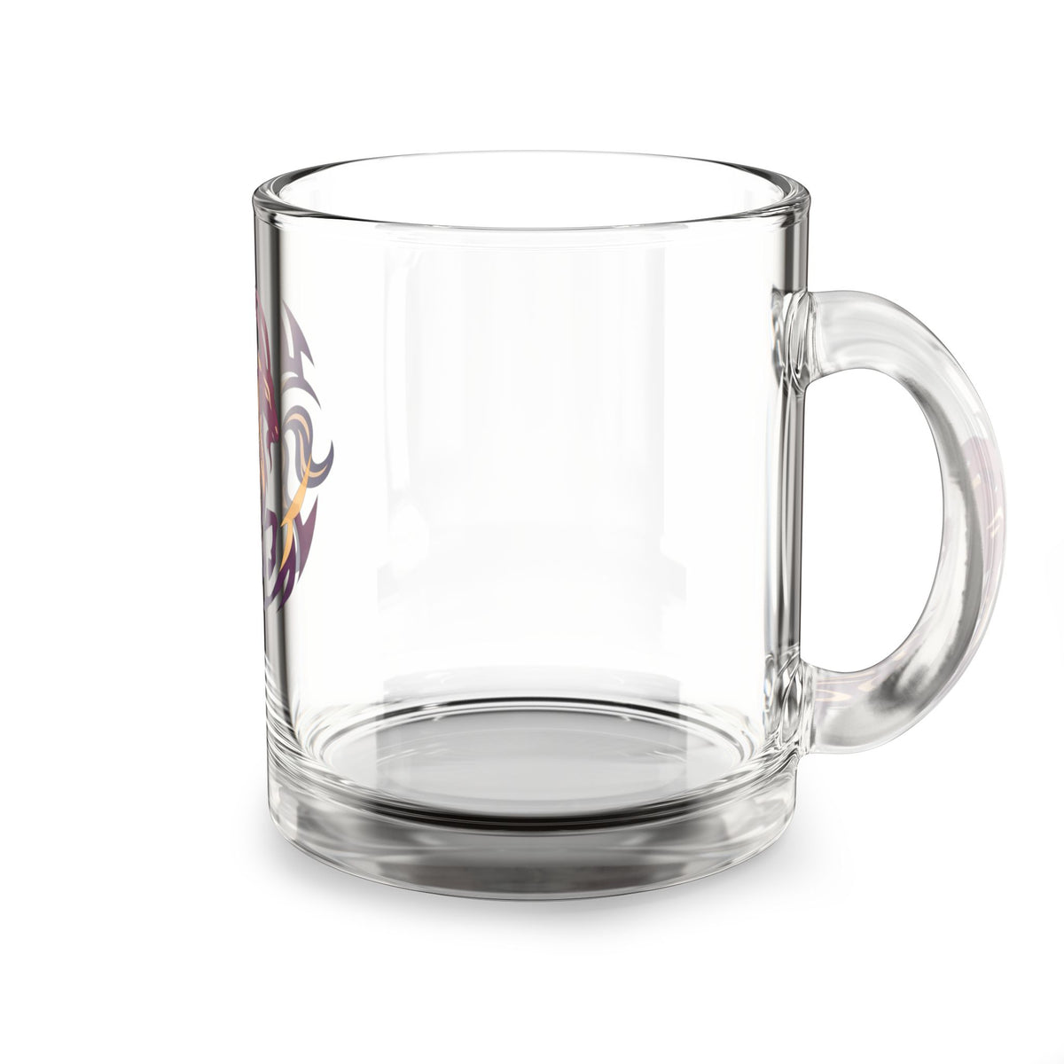 Capricorn Zodiac Glass Mug — 10oz Astrological Coffee Cup with Stylized Goat Design
