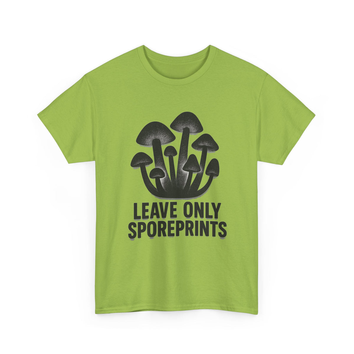 Mushroom Tee — "Leave Only Sporeprints" Eco Nature Graphic Shirt - Trending Now - August 2026