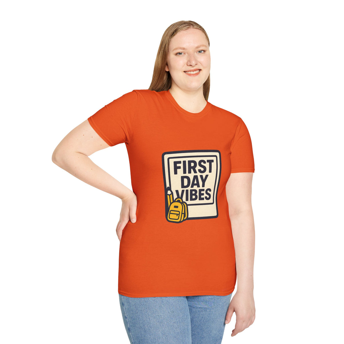First Day Vibes T-Shirt — 'First Day' Retro Badge Tee - Trending Now - September 2026
