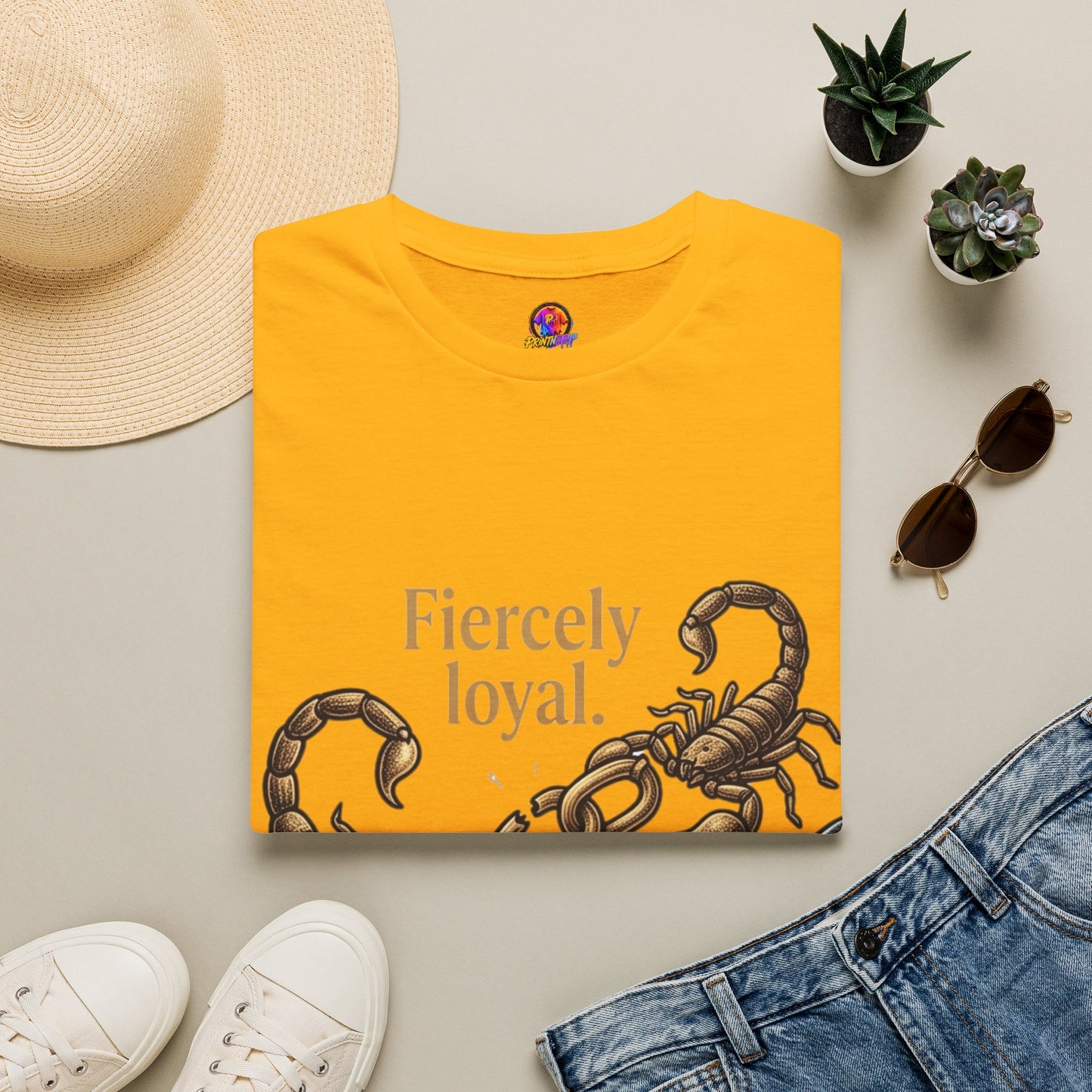 Scorpio T-Shirt — Fiercely Loyal, Easily Detached Zodiac Tee