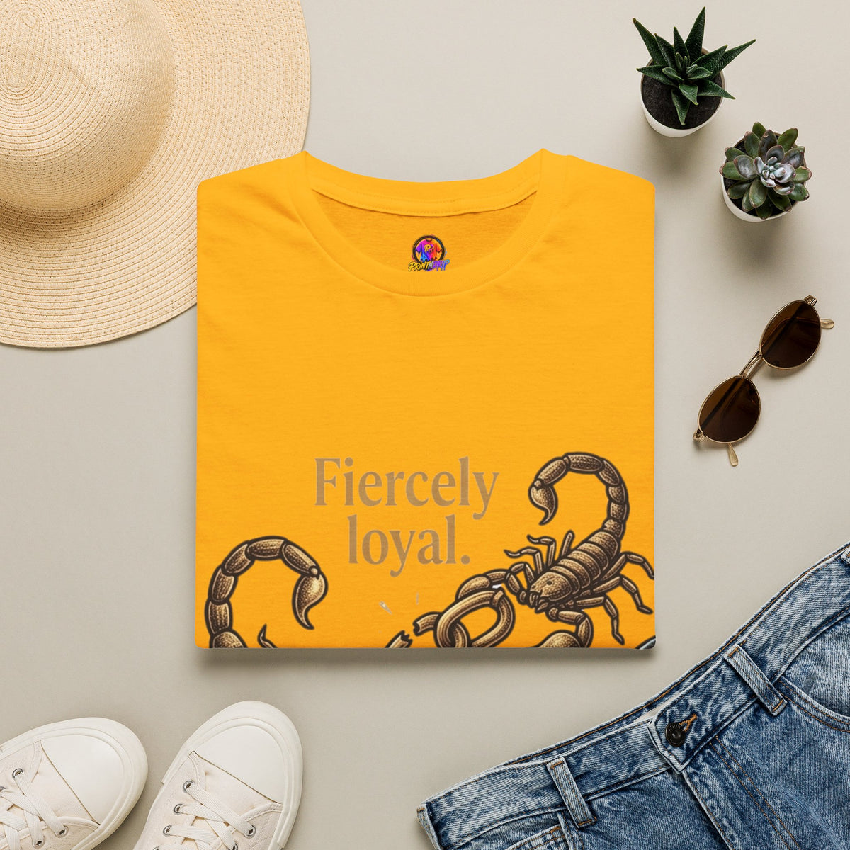 Scorpio T-Shirt — Fiercely Loyal, Easily Detached Zodiac Tee