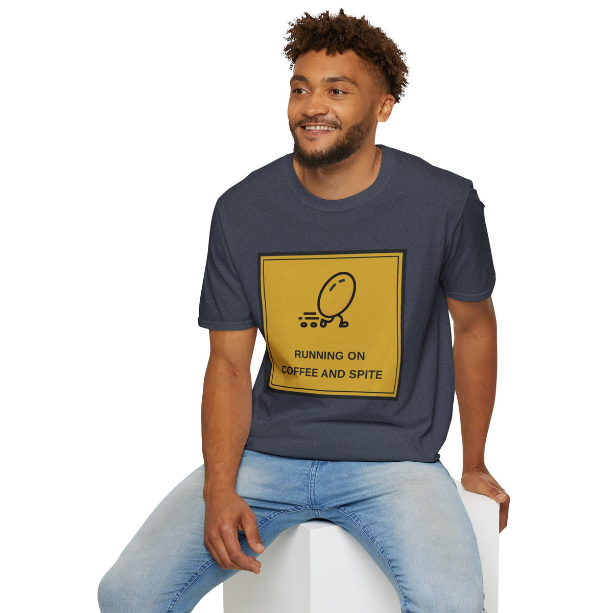 T-Shirt — Running On Coffee And Spite Graphic Tee - Trending Now - August 2026