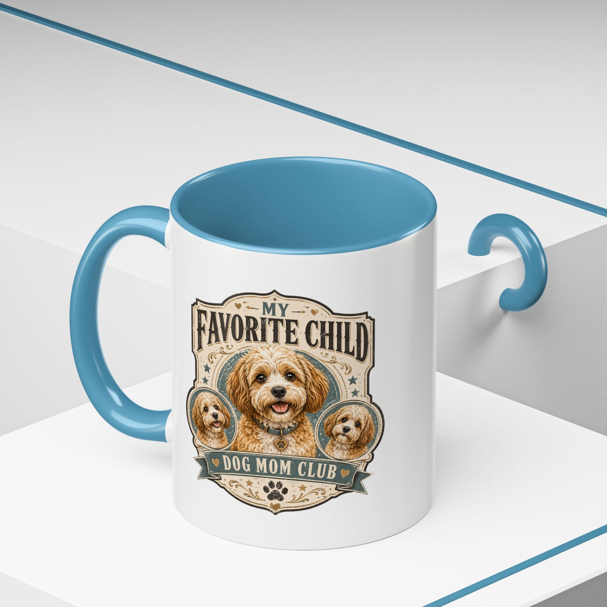 Milo Bailey Dog Dad Mom My Favorite Child Dog Mom Club Accent Coffee Mug