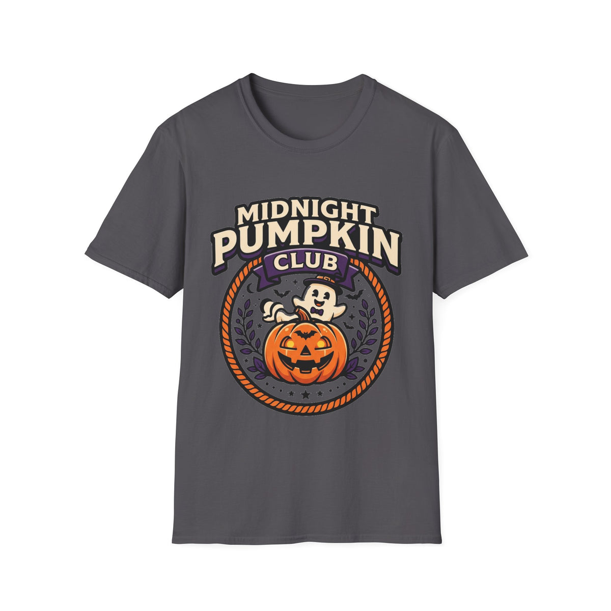 Midnight Pumpkin Club T-Shirt — Halloween Pumpkin Graphic Tee - Trending Now - August 2026