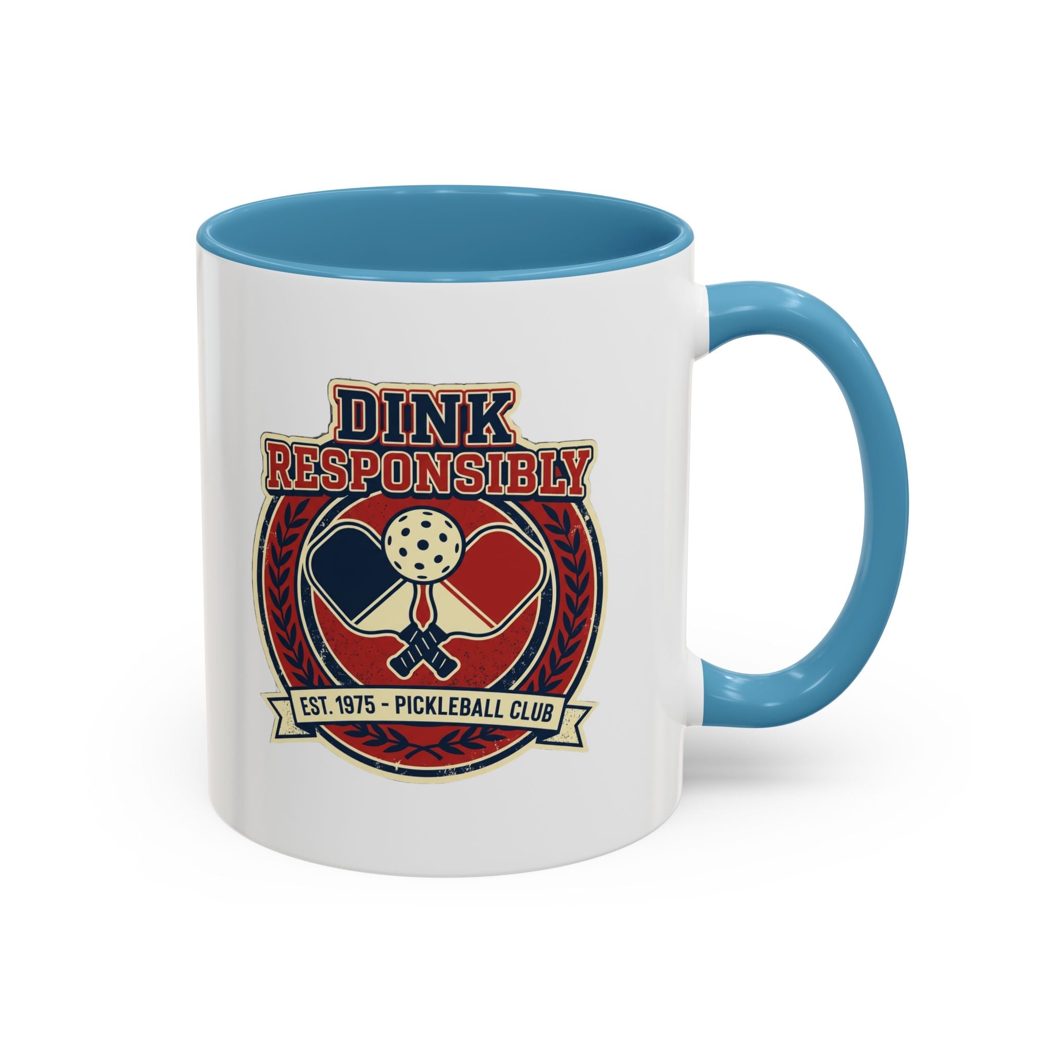Funny Pickleball Coffee Mug - "Dink Responsibly" Accent Mug
