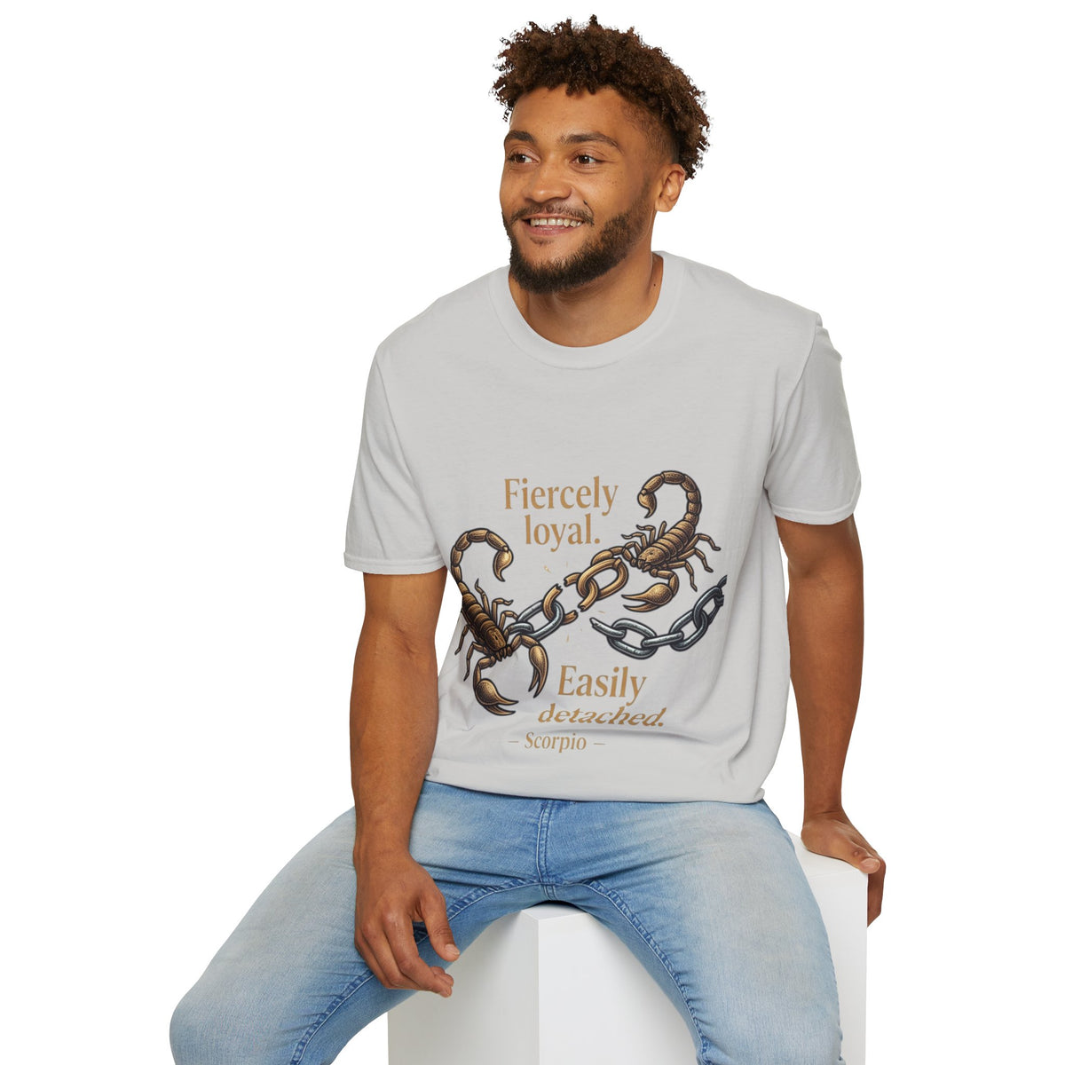 Scorpio T-Shirt — Fiercely Loyal, Easily Detached Zodiac Tee