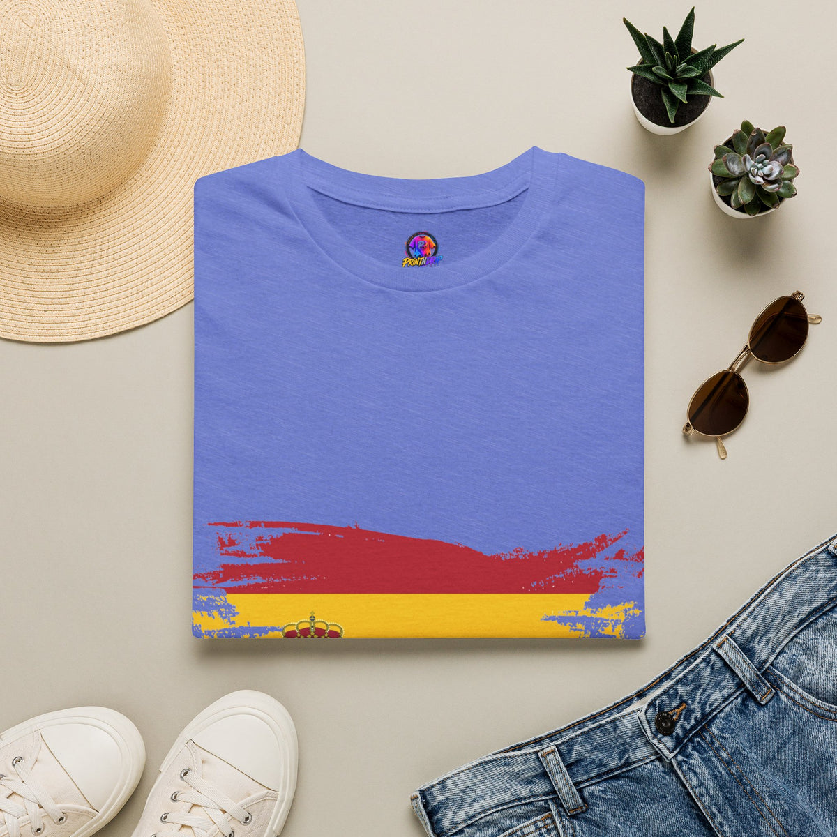 Spain Flag T-Shirt — Distressed Spanish Flag Graphic Tee