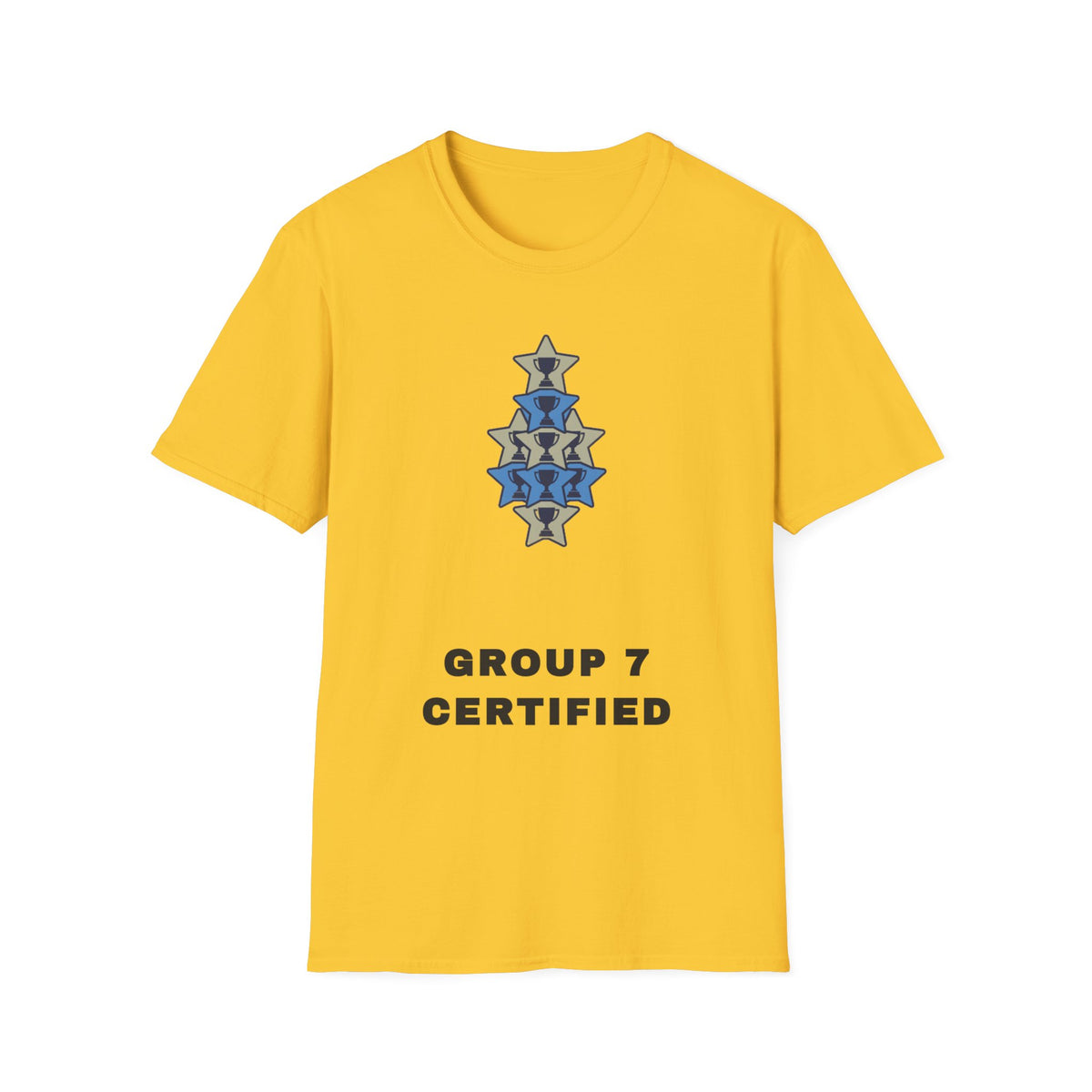 T-Shirt — 'Group 7 Certified' Minimal Star Crest Graphic - Trending Now - September 2026