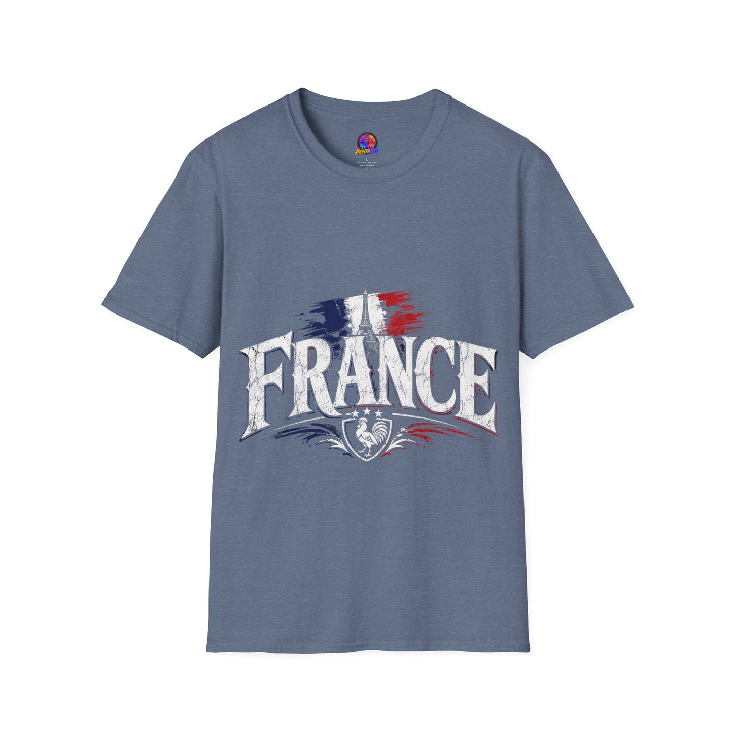 France Flag T-Shirt — Vintage Eiffel Tower French Pride Tee