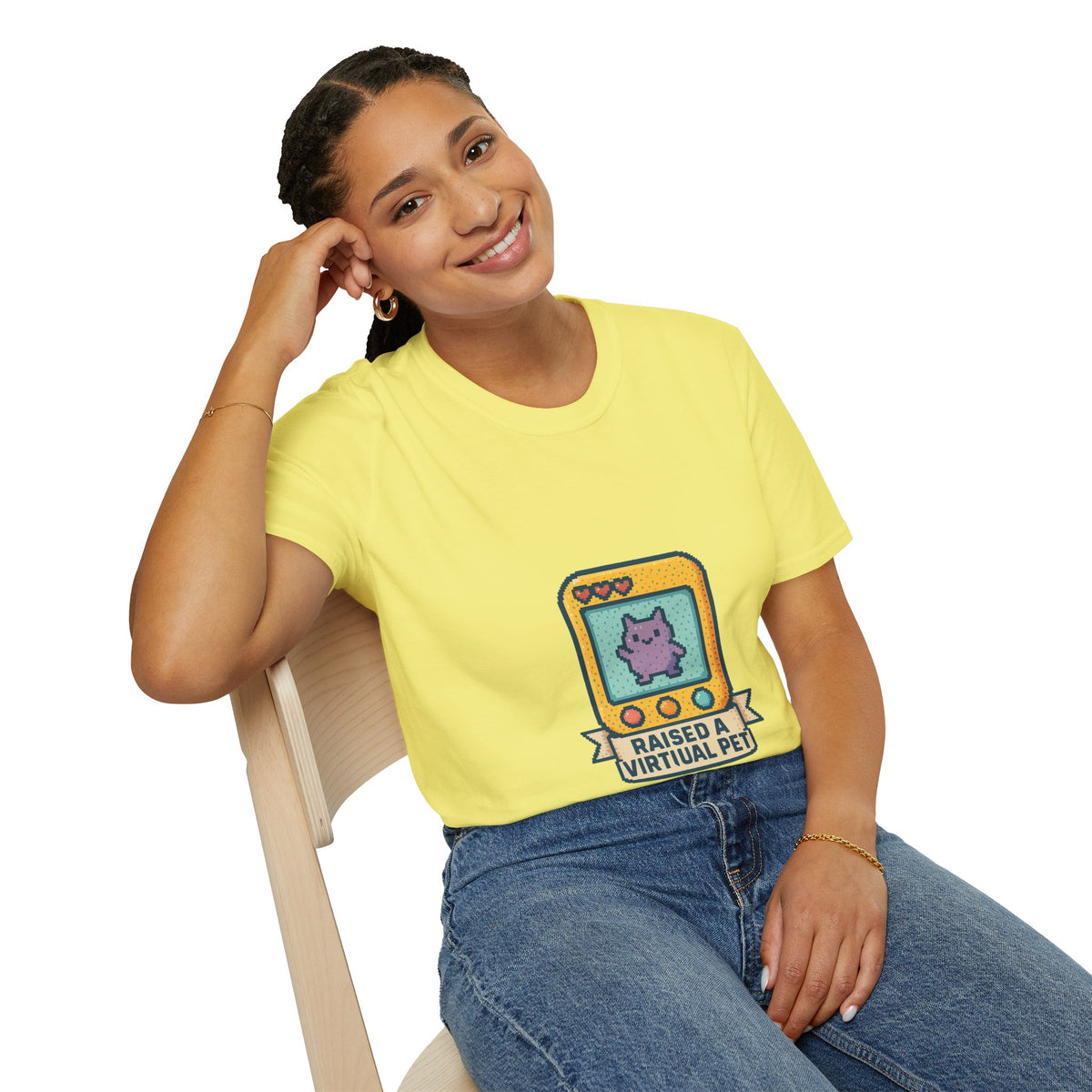 Raised a Virtual Pet T-Shirt — Retro Tamagotchi Gaming Tee - Trending Now - October 2026