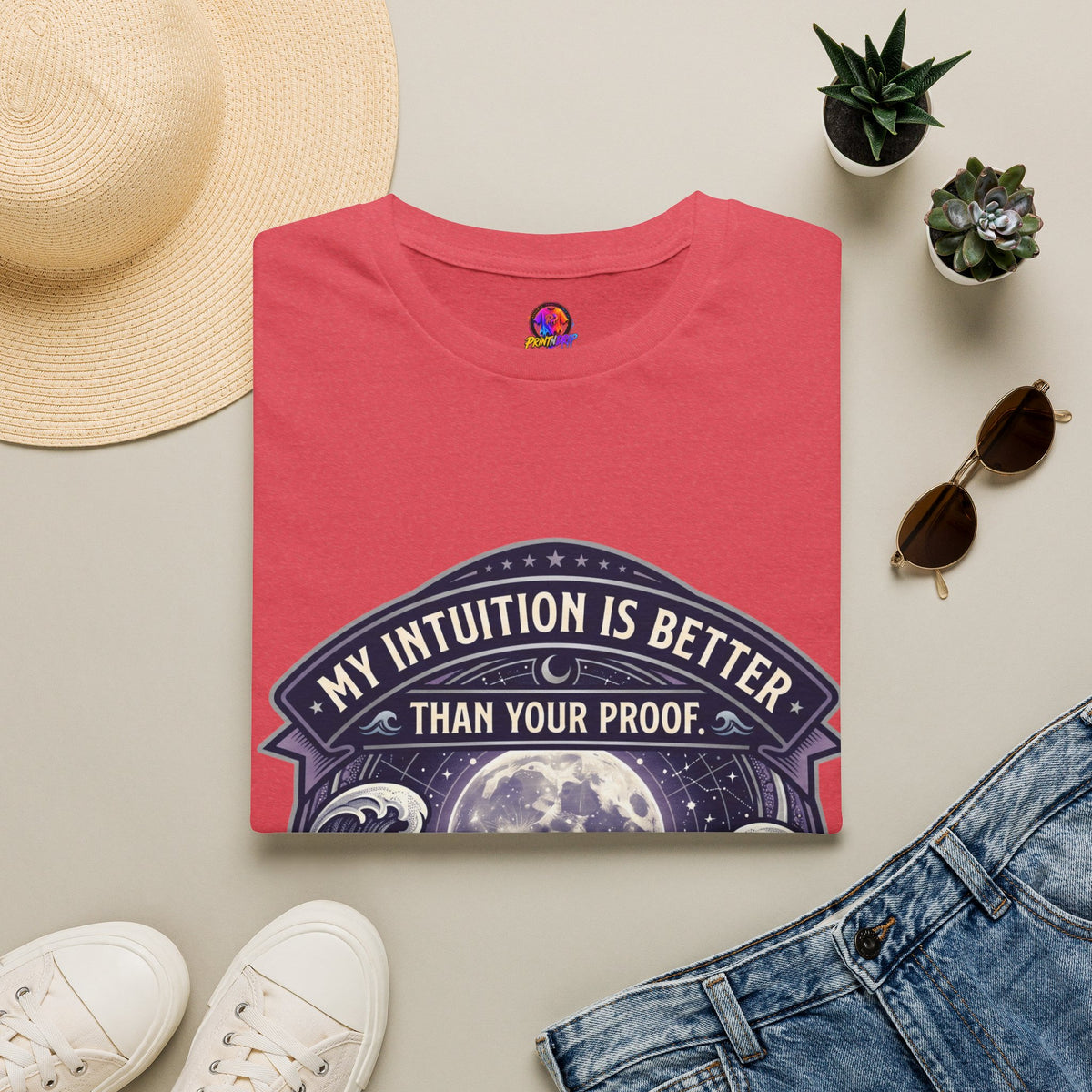Cancer Zodiac T-Shirt — "My Intuition Is Better Than Your Proof" Astrology Tee