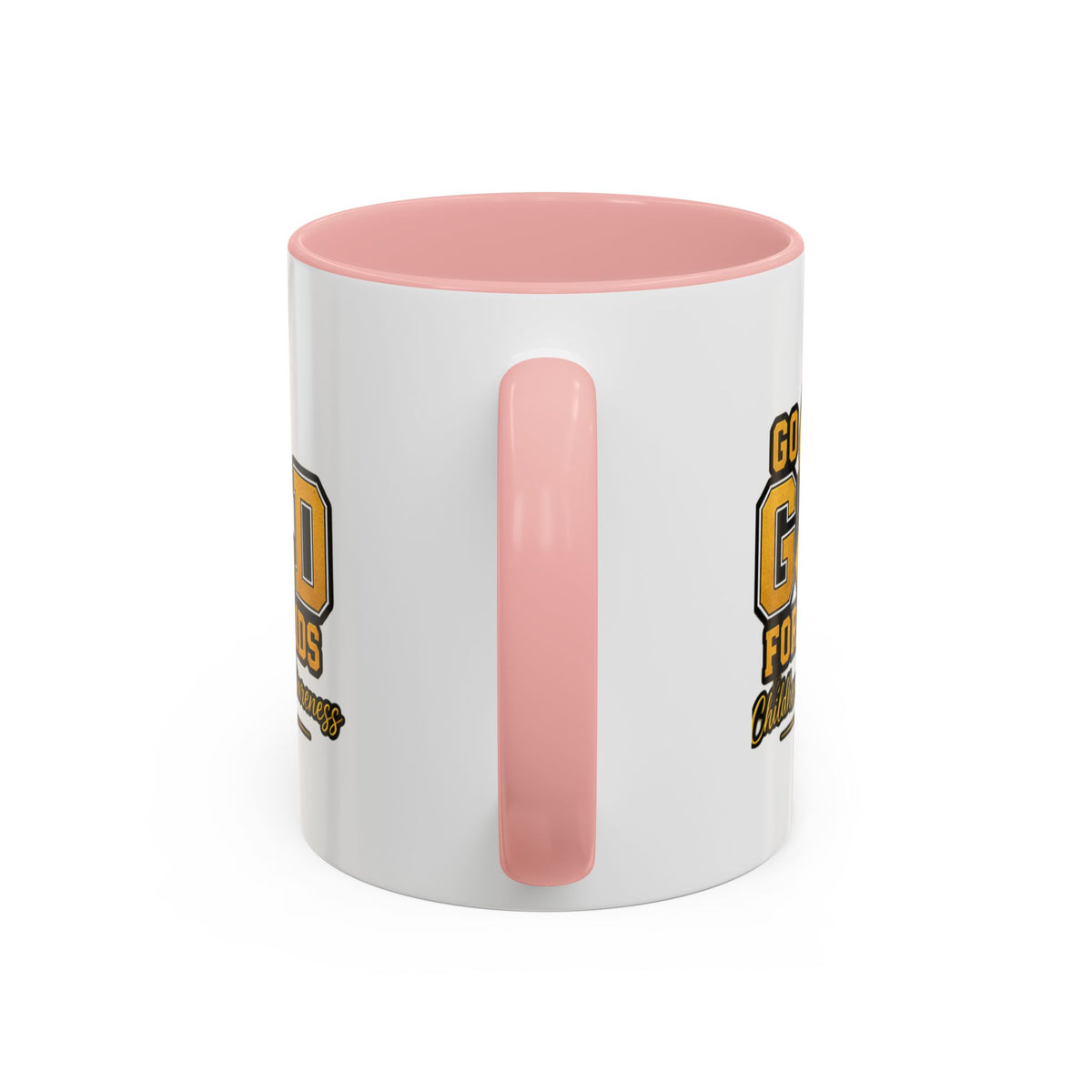 Gold For The Kids Coffee Mug — Childhood Cancer Awareness Accent Mug (11/15oz)