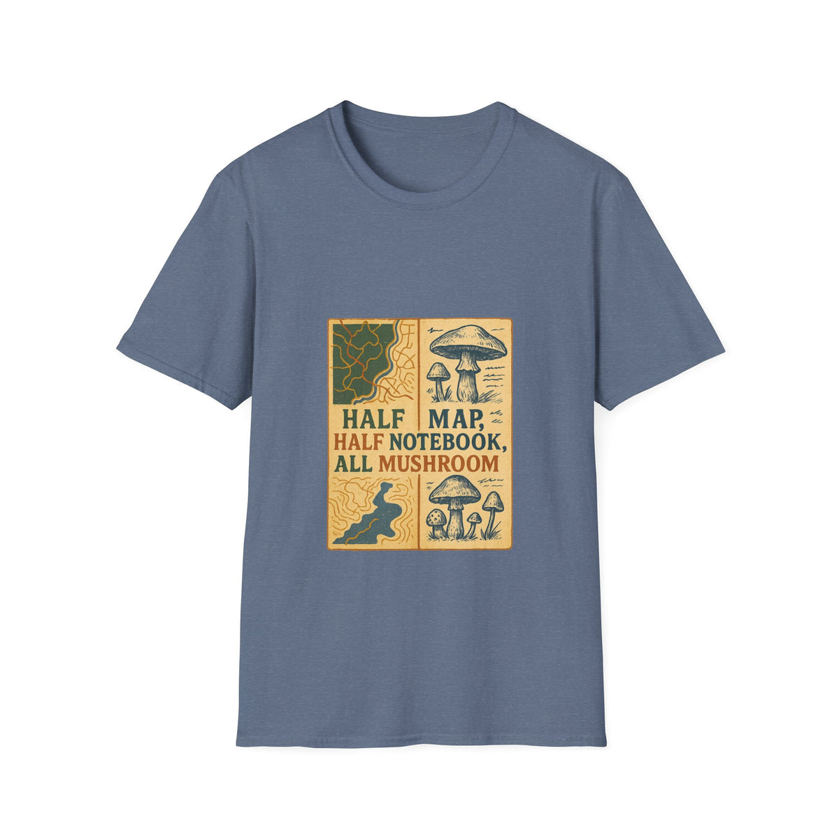 Mushroom Field Guide T-Shirt – Vintage “Half Map, Half Notebook, All Mushroom” Design - Trending Now - October 2026
