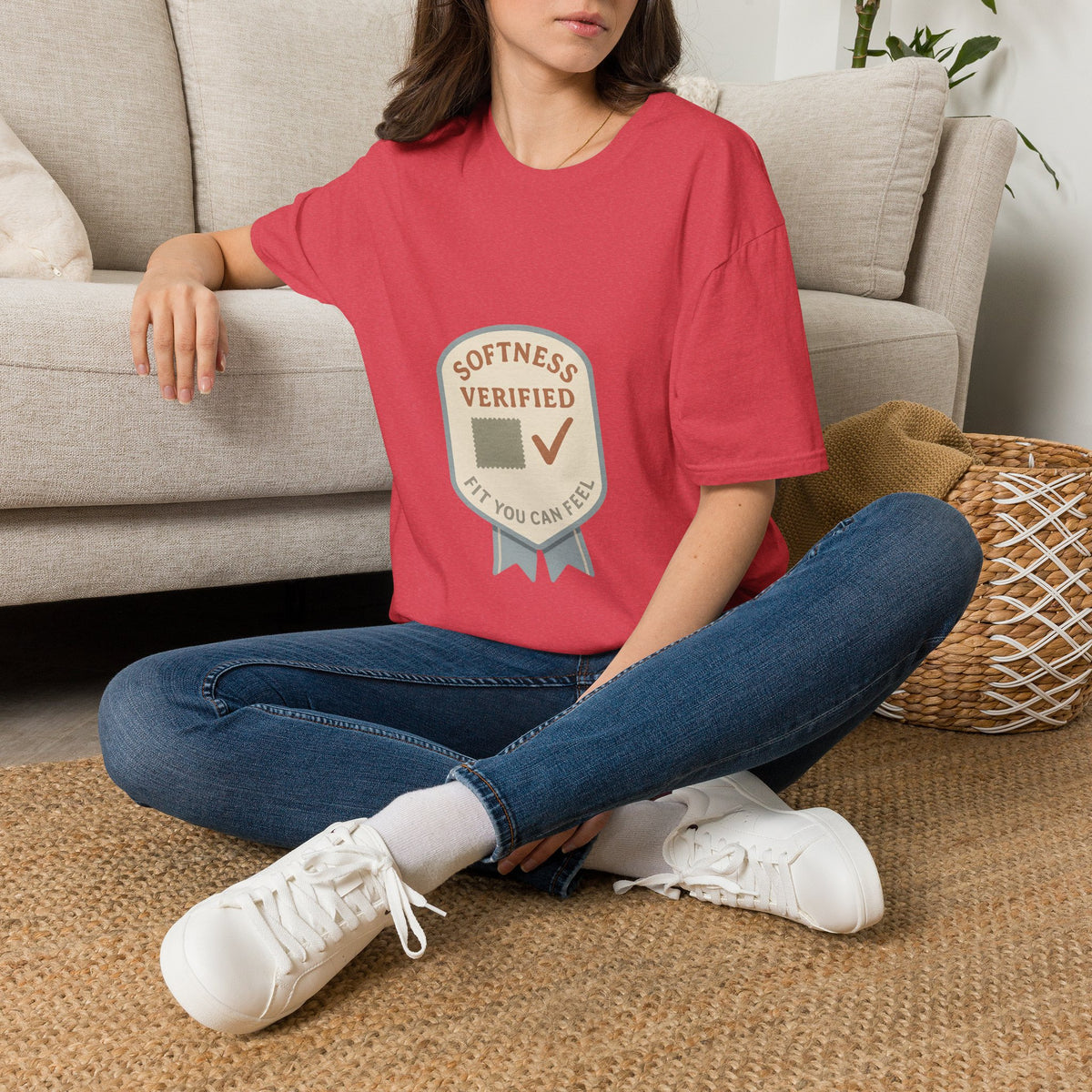 Softness Verified Badge T-Shirt — Cozy Comfort Graphic Tee - Trending Now - October 2026