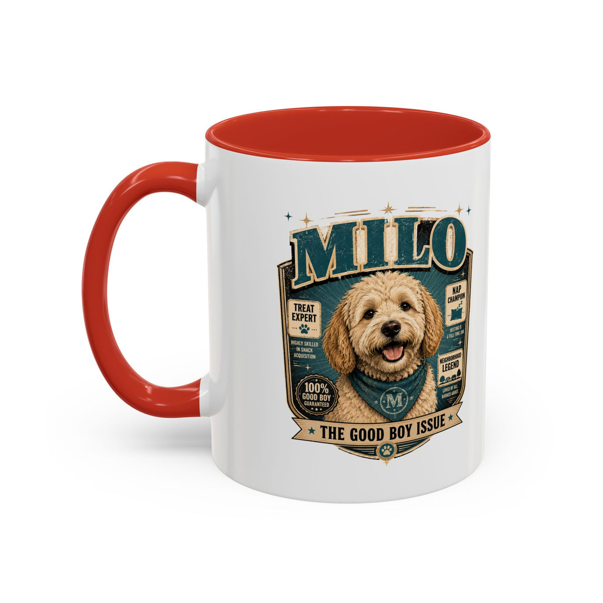 Milo Bailey Dog Dad Mom Accent Coffee Mug